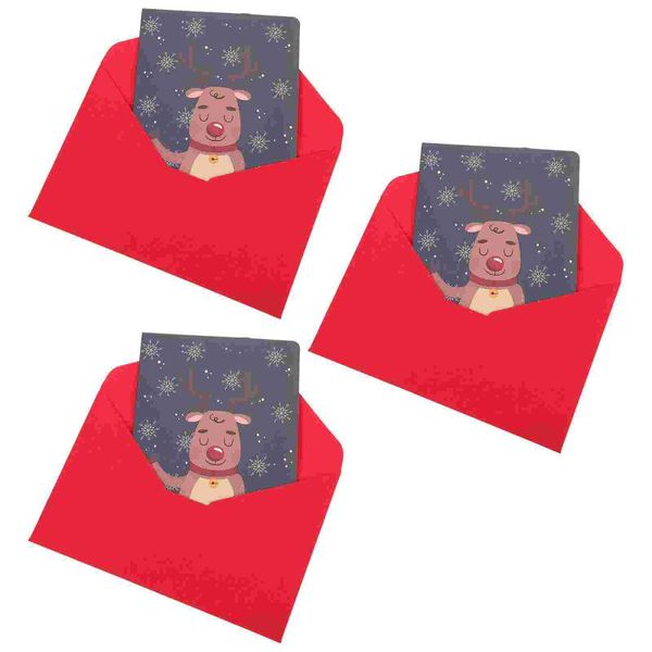 

greeting cards 3 sets adorable christmas cartoon pattern designed