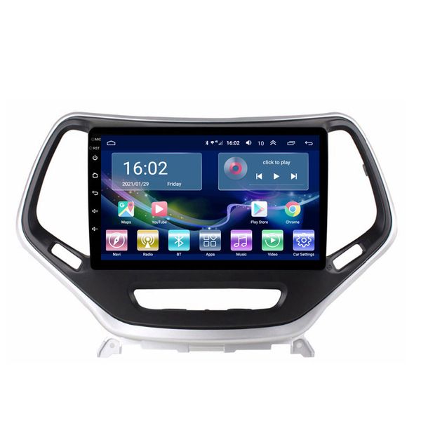 Navigation GPS Car Radio Multimedia Video Player Android In-Dash Quad-Kernkopfgerät für Jeep Cherokee 2014-2017