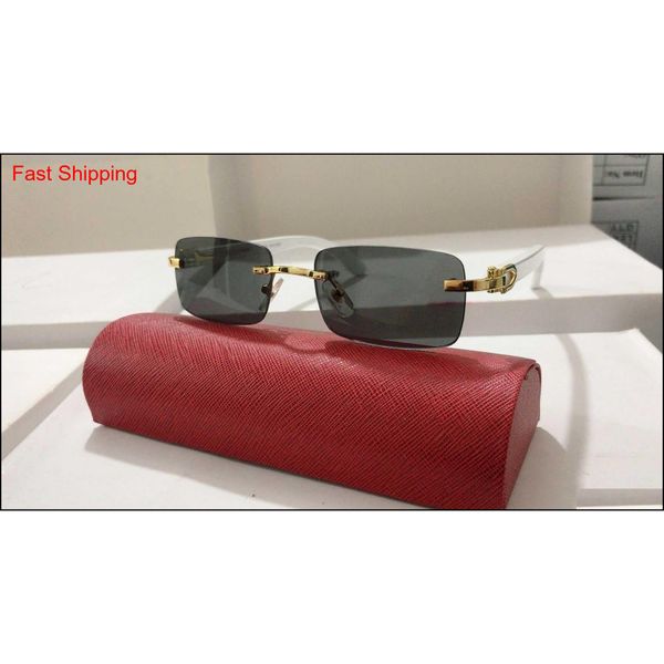 

new fashion buffalo glasses sunglasses women men rimless vintage summer cat eye style fashion mens buffalo horn qylulz homebag, Blue