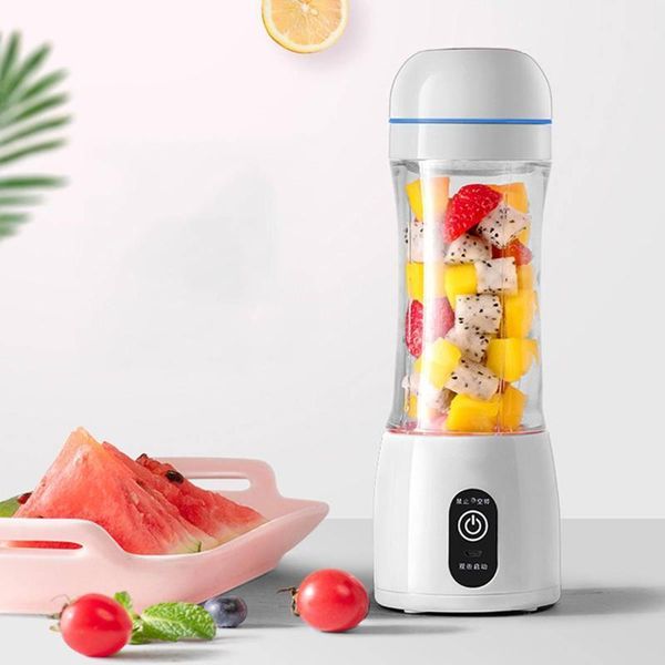 

camp kitchen 400ml portable juicer electric usb rechargeable smoothie machine mixer mini juice cup maker fast processor1