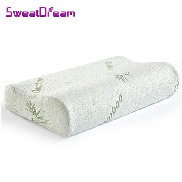 

bamboo fiber pillow slow rebound health care memory foam pillow memory foam orthopedic pillows support neck relief