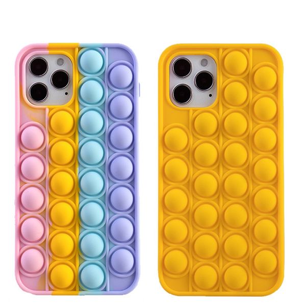 

samsung cases a10e a11 a21 a32 a52 a72 a02 a02s a20 a70 s20 fe a01 us s9 plus flexible soft silica gel bubble pop toy phone case