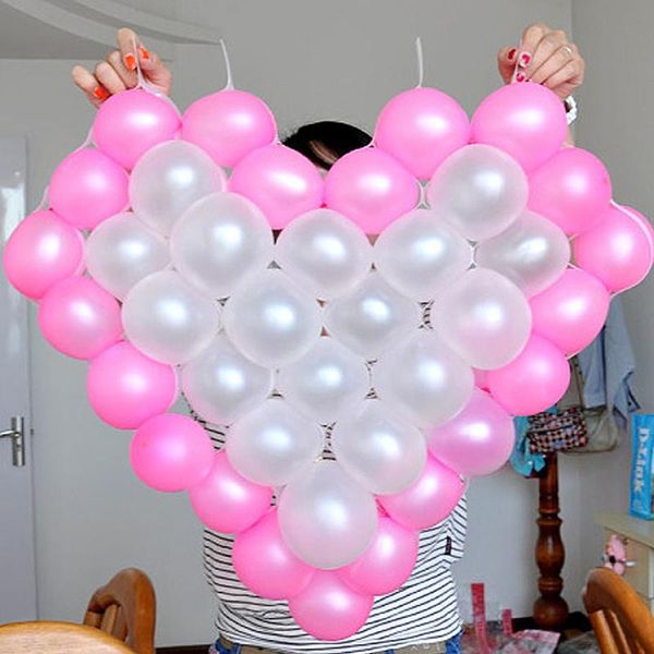 

party decoration 1set love heart balloon mesh wedding room birthday festival 5inch 38 lattices modeling background