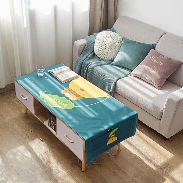 

table cloth nordic net red cotton and linen tv cabinet cover towel simple modern living room sofa coffee mat fabric