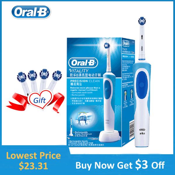 

oral b electric toothbrush d12 vitality rotation cleaning teeth brush rechargeable timer waterproof tooth brushes cleaner
