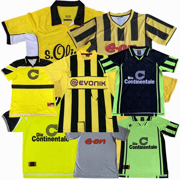 Maglia da calcio classica retrò Borussia 1995 96 97 98 99 2000 01 02 03 2011 2012 2013 CHAPUISAT Ricken ZORC ROSICKY MOLLER LEWANDOWSKI REUS Dortmund Maglia da calcio retrò