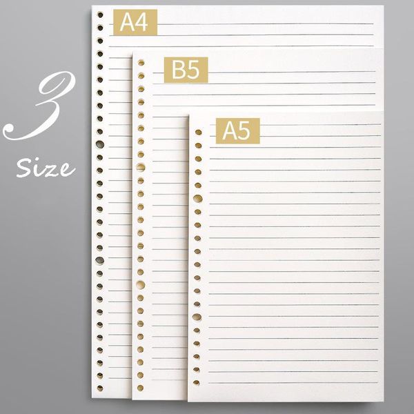 

a4 a5 b5 loose leaf notebook refill spiral binder inner page diary weekly monthly planner school cornell line grid inside paper, Purple;pink