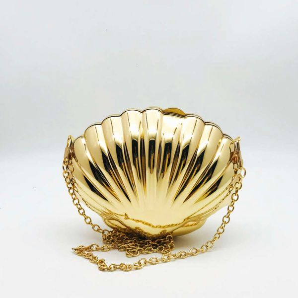 

fashionable metal clutch bag evening bag shell bag for woman