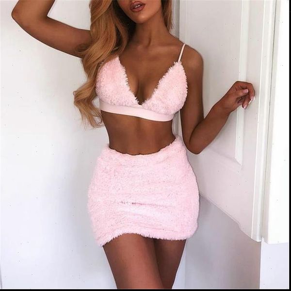 

women clothes set sleeveless tank vest skirt clubwear party evening short mini skirt set womens clothing casual outfits, Gray