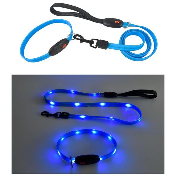 

dog collars & leashes pet glowband collar traction rope green medium