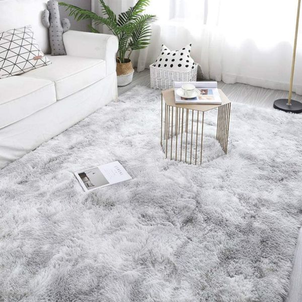 

plush carpet for living room fluffy rug table mat bed nordic style grey pink anti-slip floor