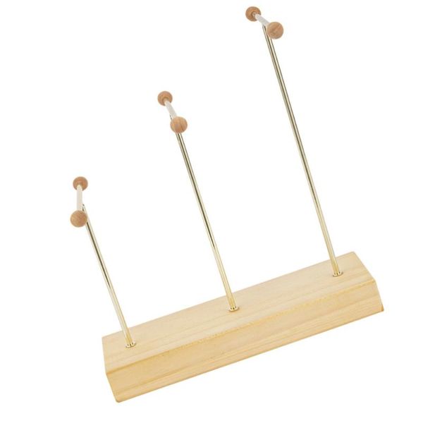 

storage boxes & bins 1pc jewelry wood necklace earrings bracelet iron glided display frame