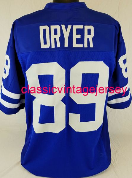 Uomo Donna Youth Fred Dryer Maglia da calcio blu reale cucita su misura XS-5XL 6XL