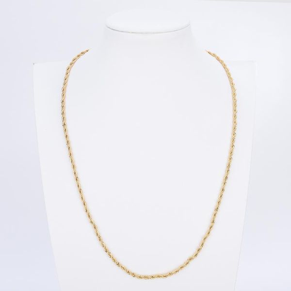 

chains gold plated fashion jewelry necklace rope chain necklaces, Silver