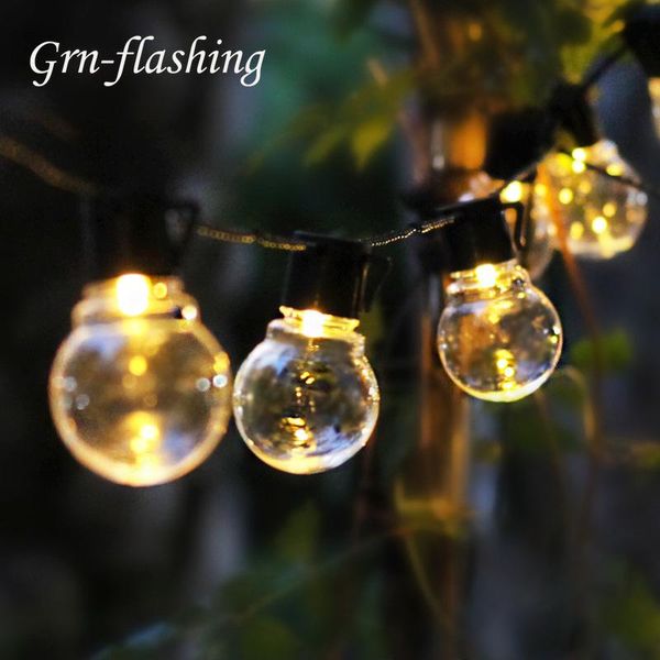 

10m 38 led bulb outdoor christmas fairy light ac 110v 220v globe festoon bulb wedding fairy string light party garden garland