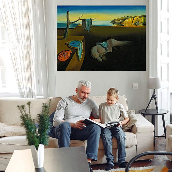 

salvador dali la persistencia de la memoria home decoration handcrafts /hd print oil painting on canvas wall art canvas picture 210224