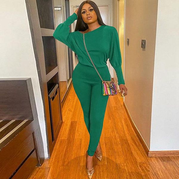 

women's two piece pants casual tracksuit women 2 set lantern sleeve and sport suit solid lounge wear joggers matching sets club outfits, White