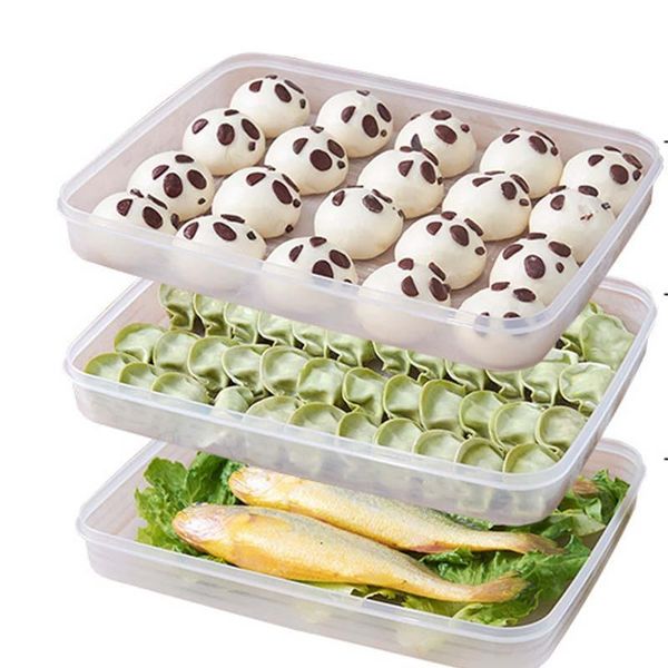 

storage bottles & jars refrigerator food box kitchen accessories organizer fresh dumplings vegetable egg holder stackable microwave