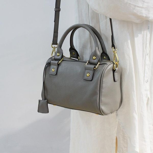 

shoulder bags yourseason genuine leather ladies boston handbag 2021 casual cowhide women crossbody solid color