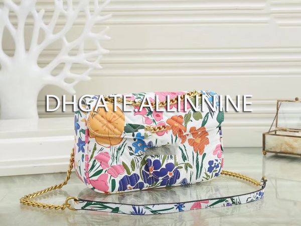 

women's handbags fashion cross body double g bags full flower 3 size s m l very beautiful pretty shoulder bag