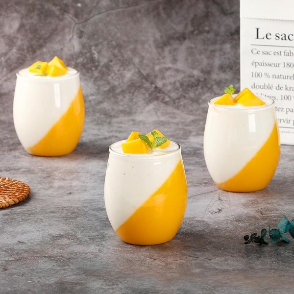 

disposable cups & straws 15pcs net red transparent pet plastic ice cream dessert cake cup wedding birthday party favors pudding jelly yogurt