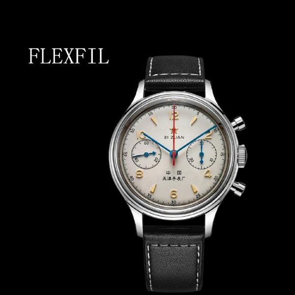 

wristwatches flexfill luxurious quartz watch luminous 1963 personality sports men seagull movement waterproof, Slivery;brown