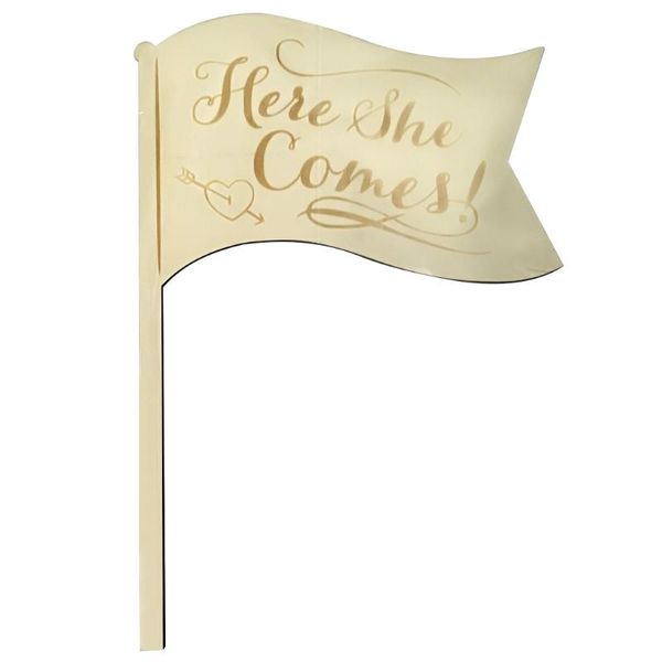 

party decoration rustic wood wedding guiding sign stylish wooden guide card for bride groom birthday supplies flag shape