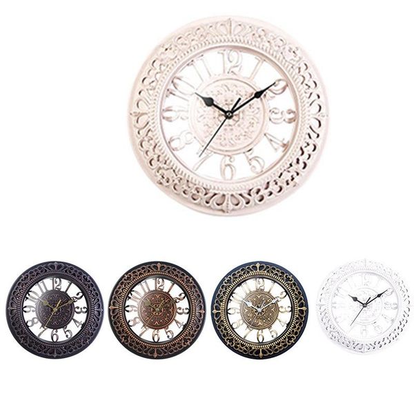 

numerals wall clock,home antique style,home living room decor,no ticking sound