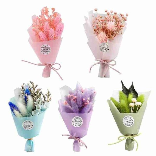 

decorative flowers & wreaths 1pcs natural dried mini grass for wedding home decoration diy craft gifts packing po props