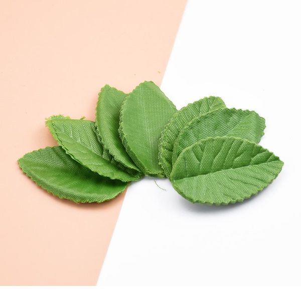 

200pcs silk roses leaf handmake artificial green leaves for wedding home decor diy wreath gifts box scrapbook craft fak jllhpp