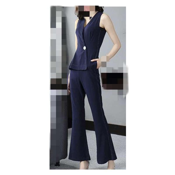 

women's jumpsuits & rompers spring and summer sleeveless casual slim temperament jumpsuit hit color was thin high, Black;white