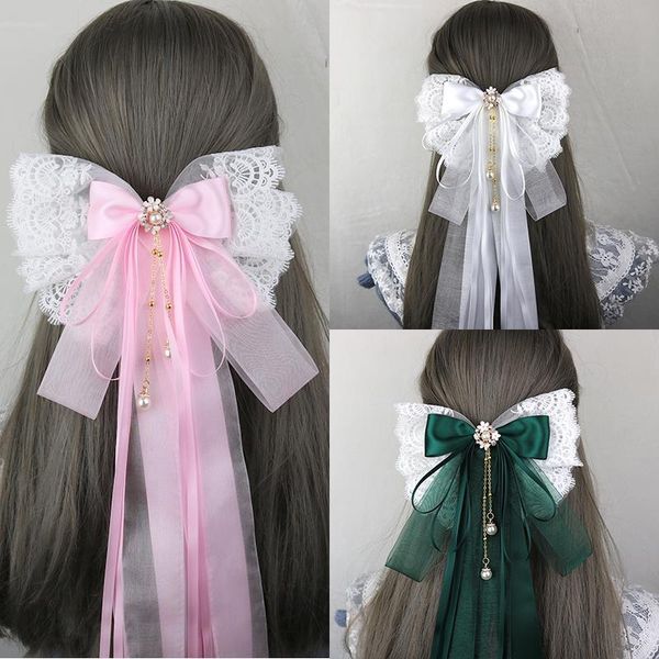 

other event & party supplies korean style fashion lace headdress princess handmade fabric embroidery oversized bow back head ornament