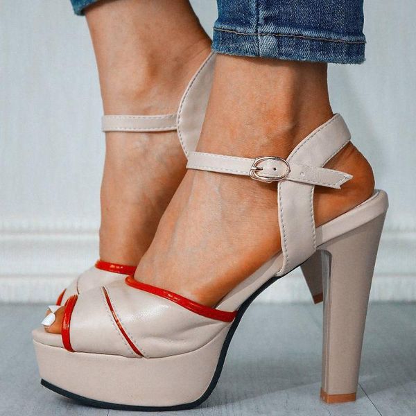 

2021 brand new summer platform elegant party high heels sandals shoes women women shoes high heel, Black