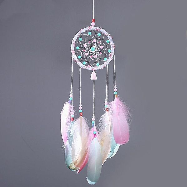 

decorative objects & figurines 1pc feather dream catcher vintage home decoration retro girls circular feathers wall hanging dreamcatchers de