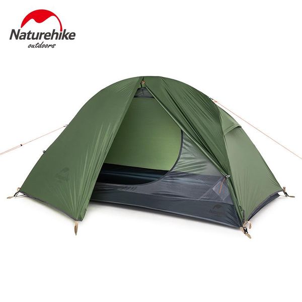 

naturehike new outdoor camping tent 1 person double layer riding tent 20d green travel ultralight waterproof hiking equipment