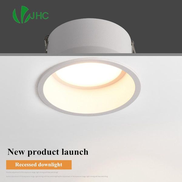 

ceiling lights dimmable frameless angle adjustable embedded led downlight 5w 7w 12w 20w deep glare spotlight home lighting