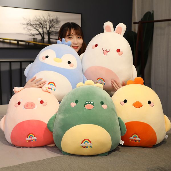 

dora mollusk pillow plush toy bunny pig dinosaur penguin bear duck sleeping pillow backrest cushion