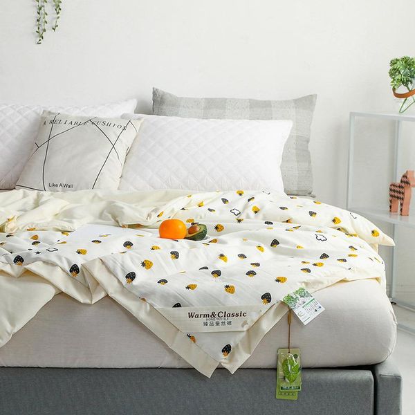 

comforters & sets cotton summer quilt, silk thin pure air-conditioning single and double cool quilt