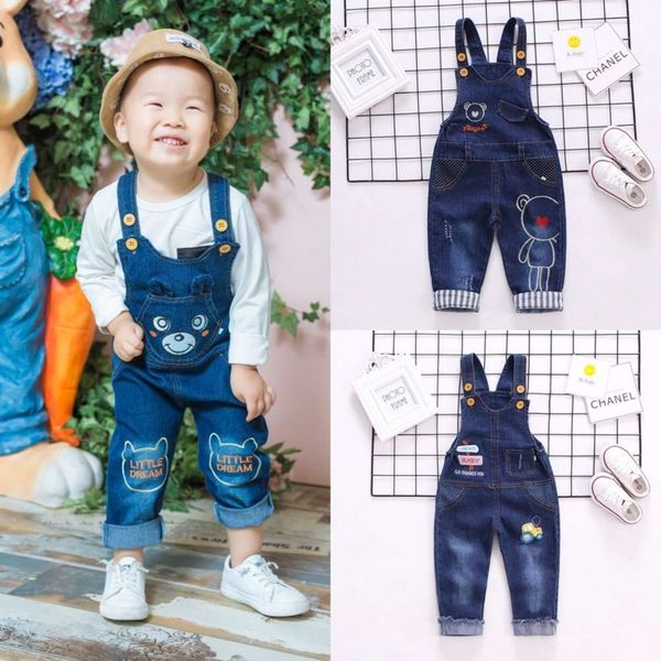 

spring baby belt pants 0-1-2-3 years old children's jeans, Blue
