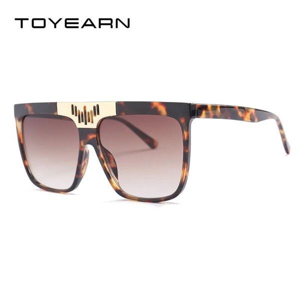 

sunglasses toyearn 2021 fashion design oversized square women men vintage flat sun glasses for female male, White;black