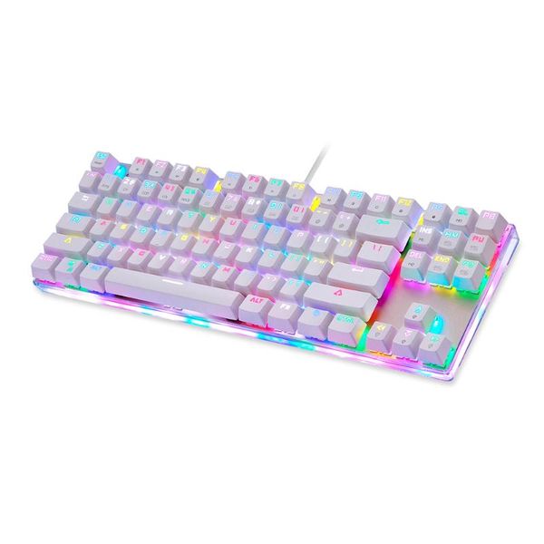 

keyboards motospeed k87s mechanical keyboard usb wired gaming customized led rgb backlit with 87 keys for laptop