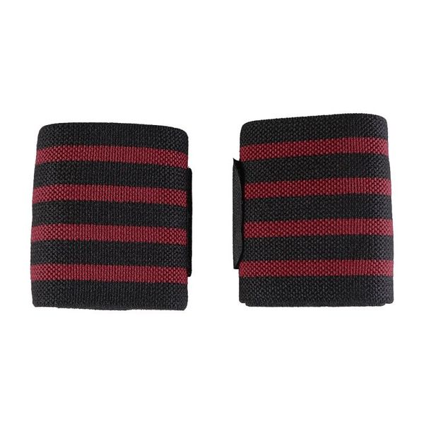

wrist support 2 pcs wristbands for sports use weightlifting sweatband elastic stretchable sweat band (red), Black;red