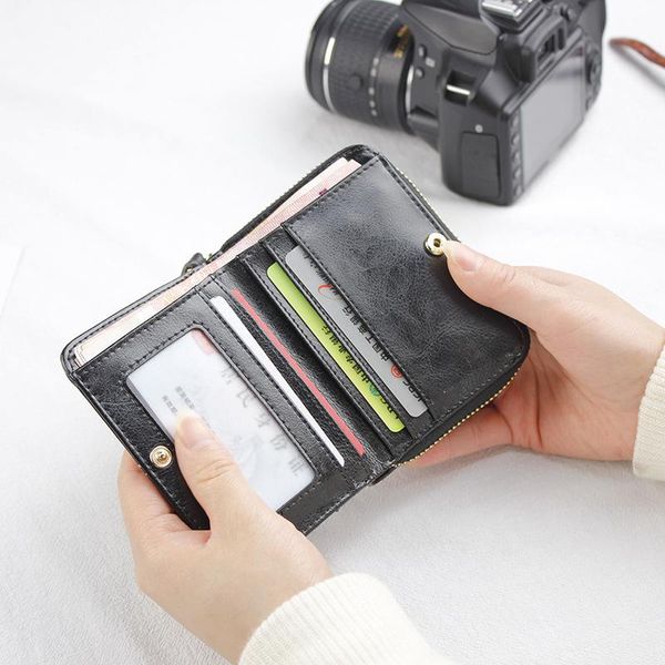 

wallets purse wallet clutch bag wristlets handbags coin bags pouch organizer luxury designer women ladies men 2021 fashion cute leather, Red;black
