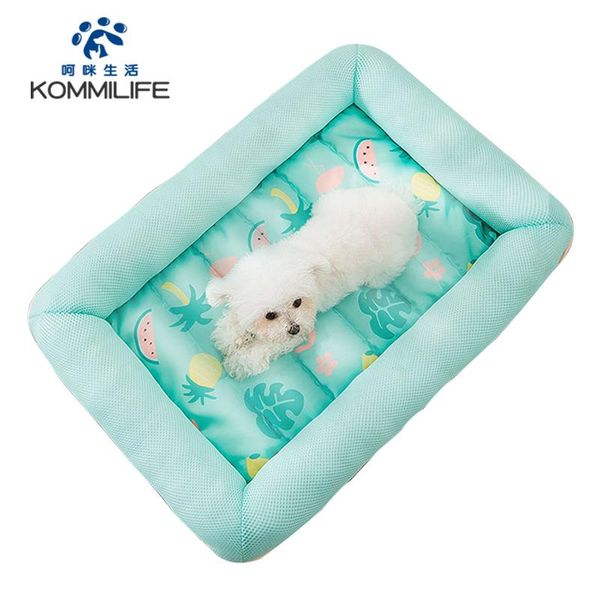 

kennels & pens kommilife waterproof small dog bed summer cooling cat mat breathable soft sofa for dogs cats washable puppy cushion