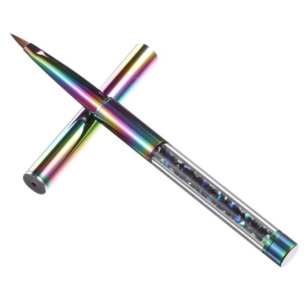 

nail brushes 1pc female art brush multifunctional manicure beauty salon supply, Yellow