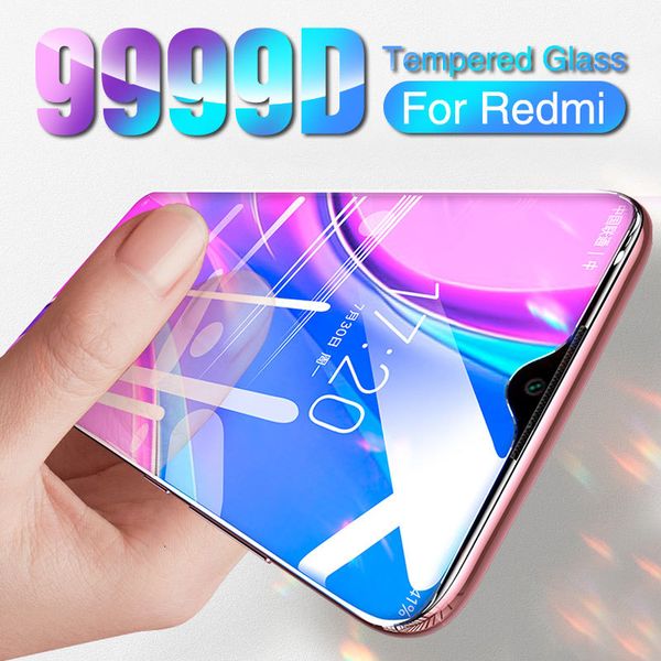 

2021 new tempered full cover protective 9 9s 8 6 5 pro max plus screen protector film for redmi 9a 8a 7 s2 glass fcg0