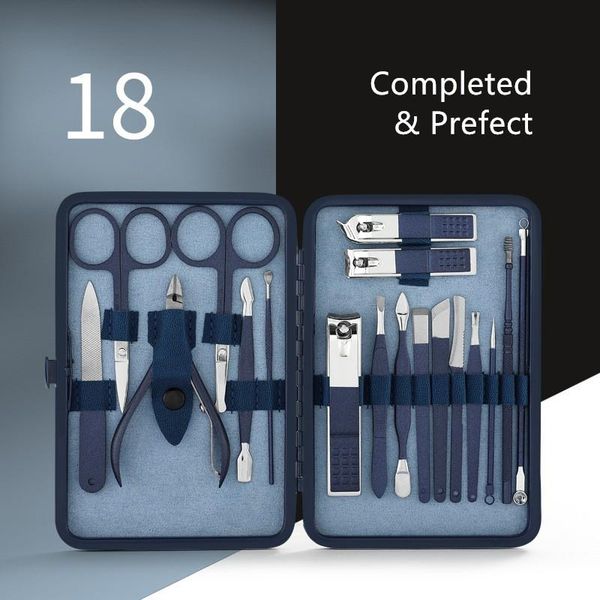 

nail art kits blue manicure tools set pro max stainless steel professional clipper kit of pedicure nippers trimmer cutters