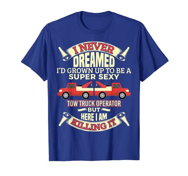 

funny tow truck driver shirt, White;black