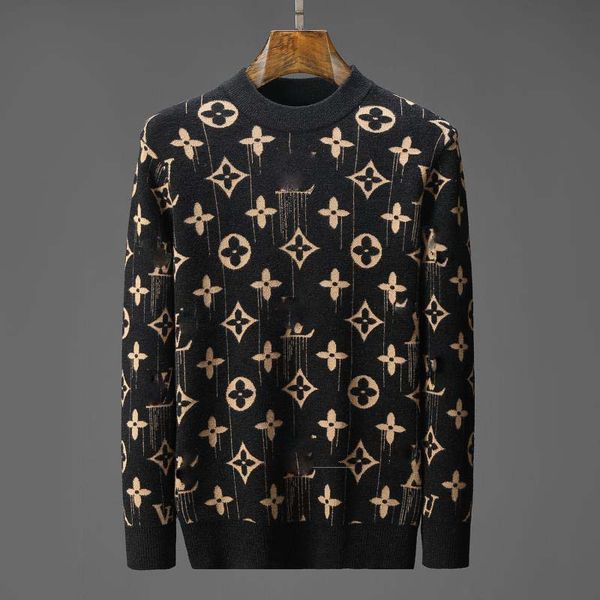

men classic sweaters mens fashion pullover sweatshirts hoodies casual letter printed long sleeve knitwear autumn winter clothing 3 styles, White;black