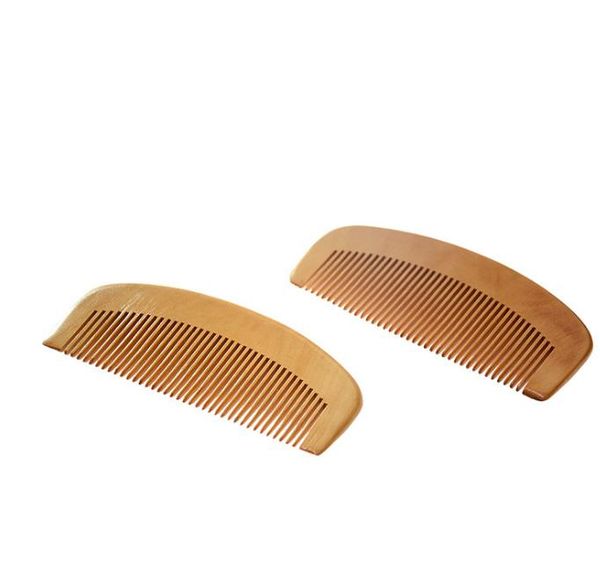 

2021 new wooden comb natural health cherry wood comb anti-static care cherry wood comb, Silver